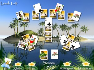 Игра Пасьянсы Багамы (Bahama Tripeaks) — играть онлайн бесплатно (изображение №1)