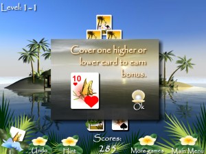 Игра Пасьянсы Багамы (Bahama Tripeaks) — играть онлайн бесплатно (изображение №3)