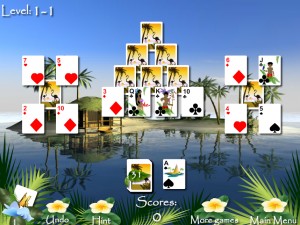 Игра Пасьянсы Багамы (Bahama Tripeaks) — играть онлайн бесплатно (изображение №5)