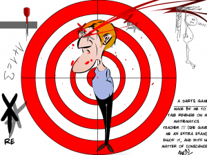 Игра Дартс: Отомсти Учителю (Darts: Avenge Math Teacher) — играть онлайн бесплатно (изображение №3)